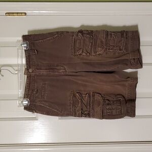 Plugg Brown Cargo Shorts